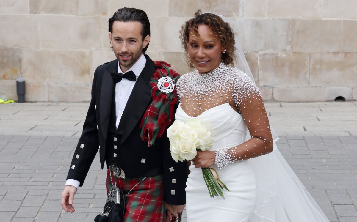 Mel B en su tercera boda (Getty Images)