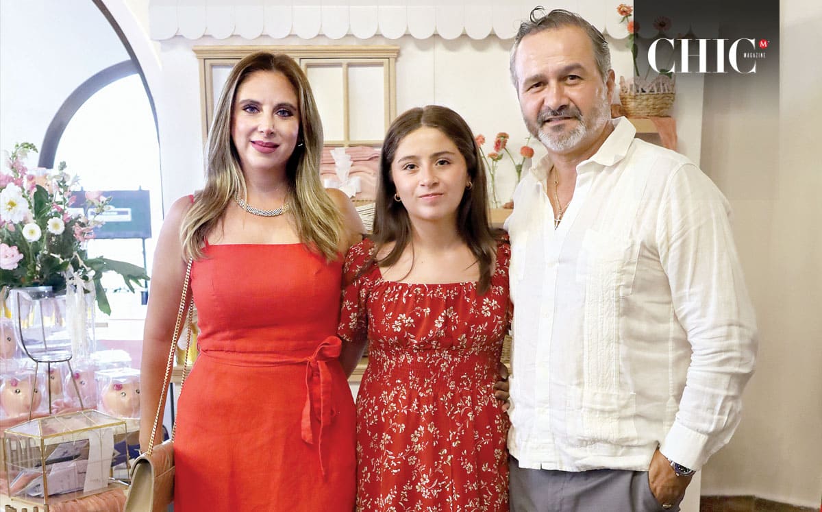 Andrea Leal, Carmen Elizondo y Leandro Elizondo disfrutaron de la celebración