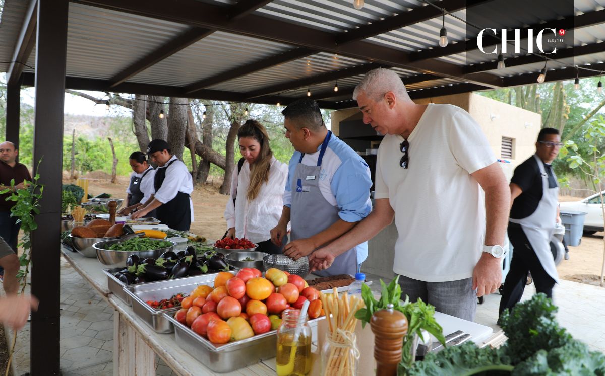 Los chefs Fabiola Escobosa, Vanessa Blouet y Thierry Blouet prepararon un picnic gourmet en el Rancho La Huerta | Foto: Cortesía