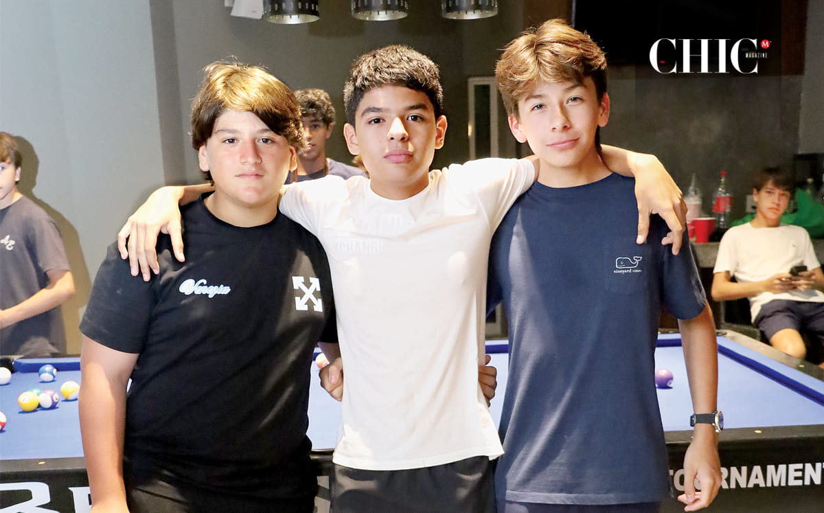 Diego Lacavex, Rodrigo Ruiz y Nicolás Verlage disfrutaron de una reunión entre amigos