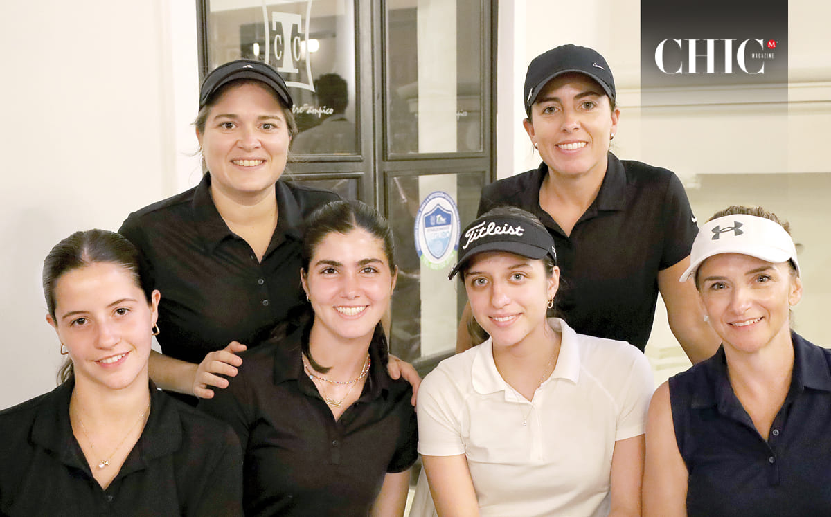 Mariana Holguera, Claudia Biagi, Lilian Nader, María Santisteban, María García y Adriana Gómez presentes en el Club Campestre Tampico