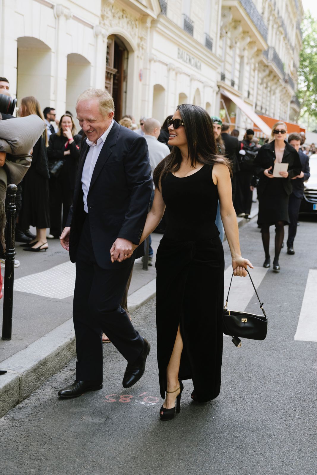 Salma Hayek en la Semana de Alta Costura en París 2025 (Getty Images)
