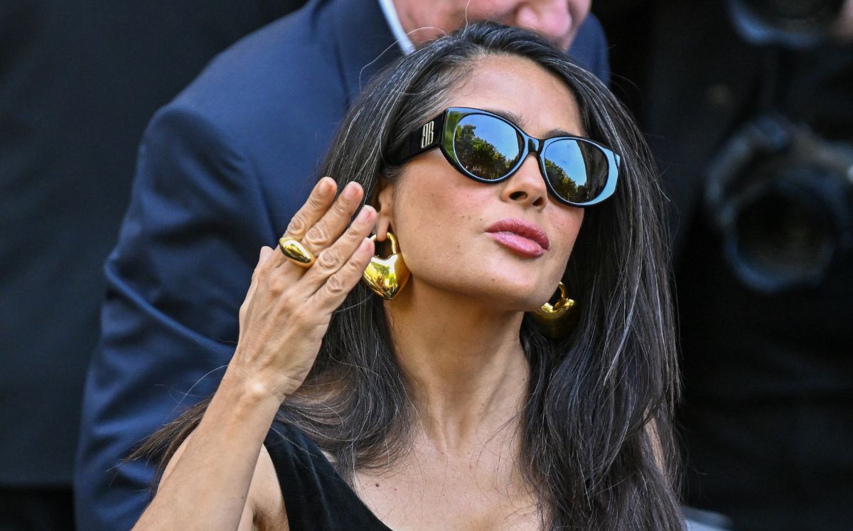Salma Hayek con los mismos zapatos en 2011 (Getty Images)