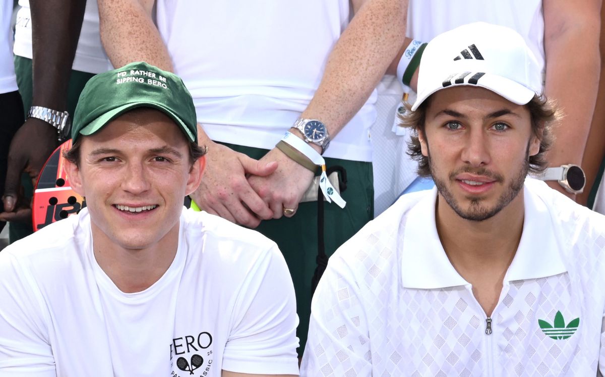 Tom Holland y Juanpa Zurita se robaron las miradas en un torneo de padel (Getty Images)