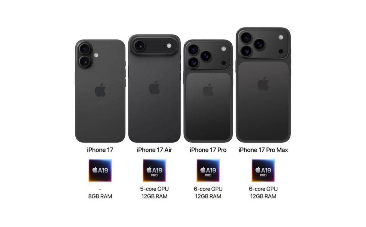 Así luce el polémico iPhone 17 Air según filtraciones (Getty Images)