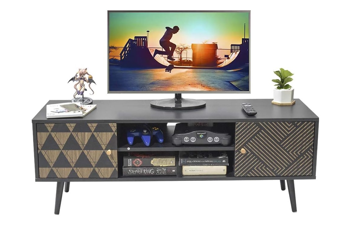 Así se ve la mesa para televisión Topliving (Foto: Amazon)