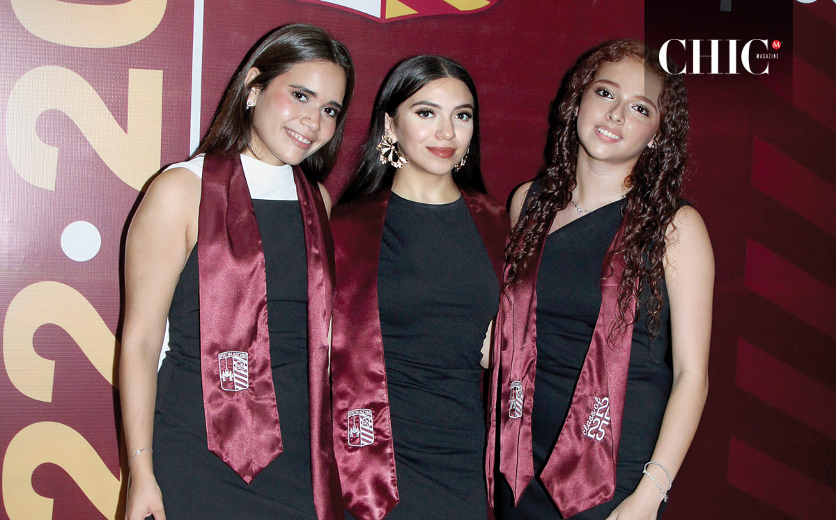 Fernanda Mora, Viviana Martínez yMarisu Alumnas de la generación 2022-2025 de la prepa del Instituto Cultural Tampico