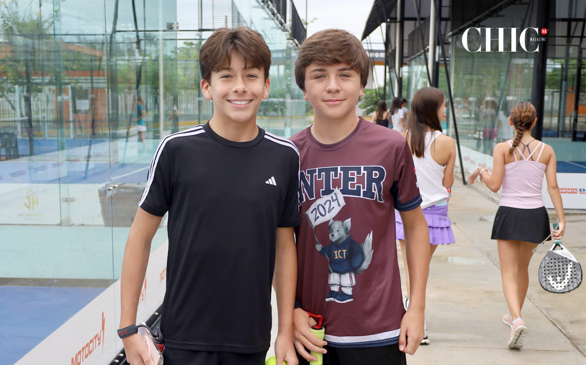 Nicolas Verlage y Chema Rosas fueron parte del Torneo de Pádel por el cumpleaños de Nick