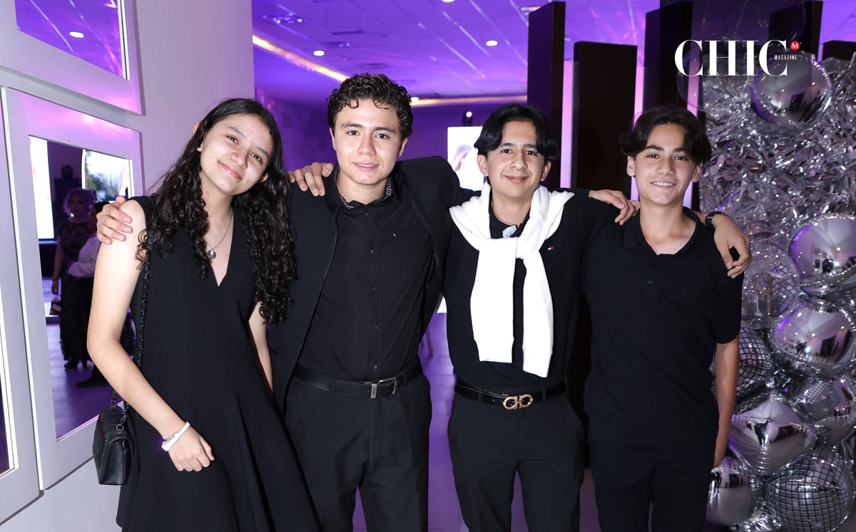 Geovanna, Franco, Leonardo y Emiliano