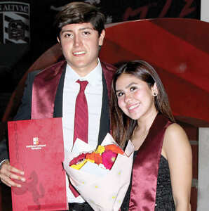 Jesús Rodríguez y Elvia Segura disfrutaron de la ceremonia de graduación
