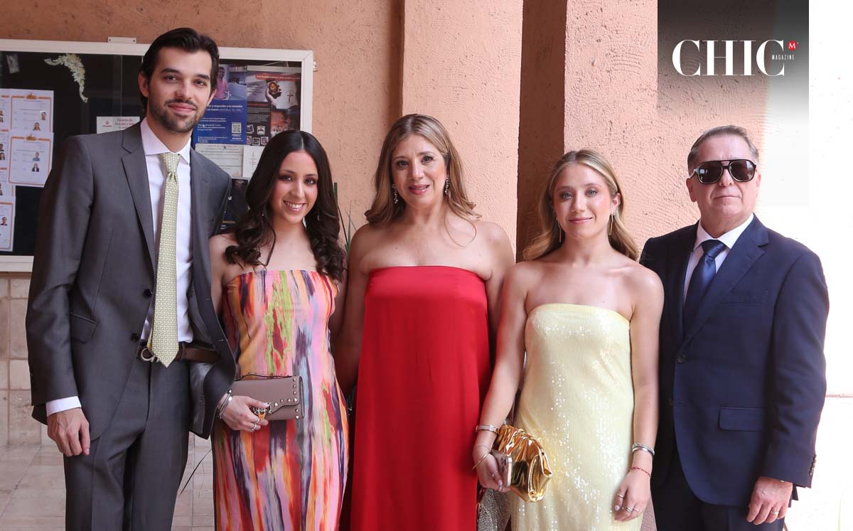 Raúl De la Garza, Valeria Luna, Ale Martínez de Luna, Isabela Luna y Víctor Luna