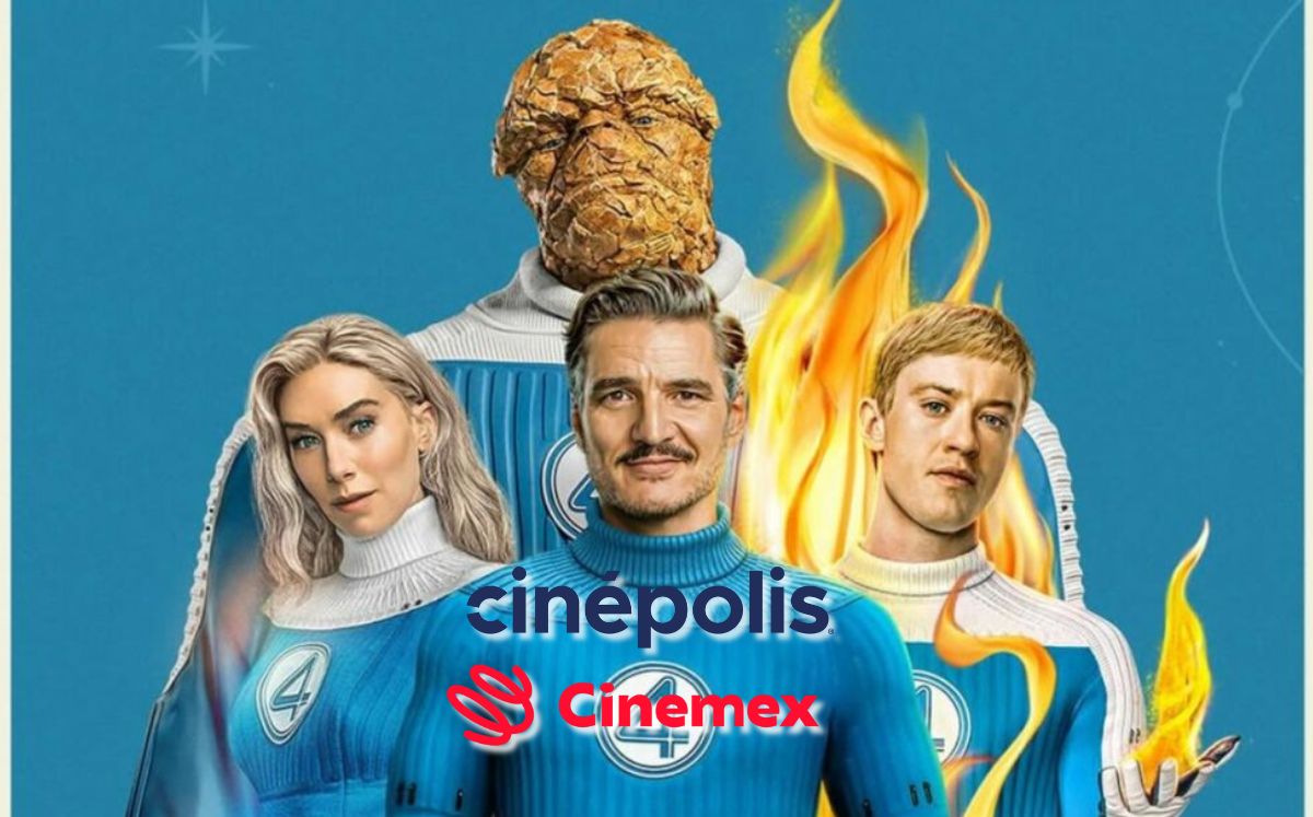 Los 4 Fantásticos llegan antes de lo que crees… pero con vasos coleccionables en Cinépolis y Cinemex (Disney/Cinépolis/Cinemex)
