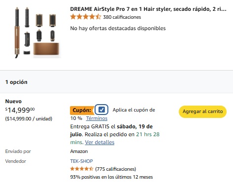 Oferta del Dreame AirStyle Pro en Amazon (Foto: Amazon)