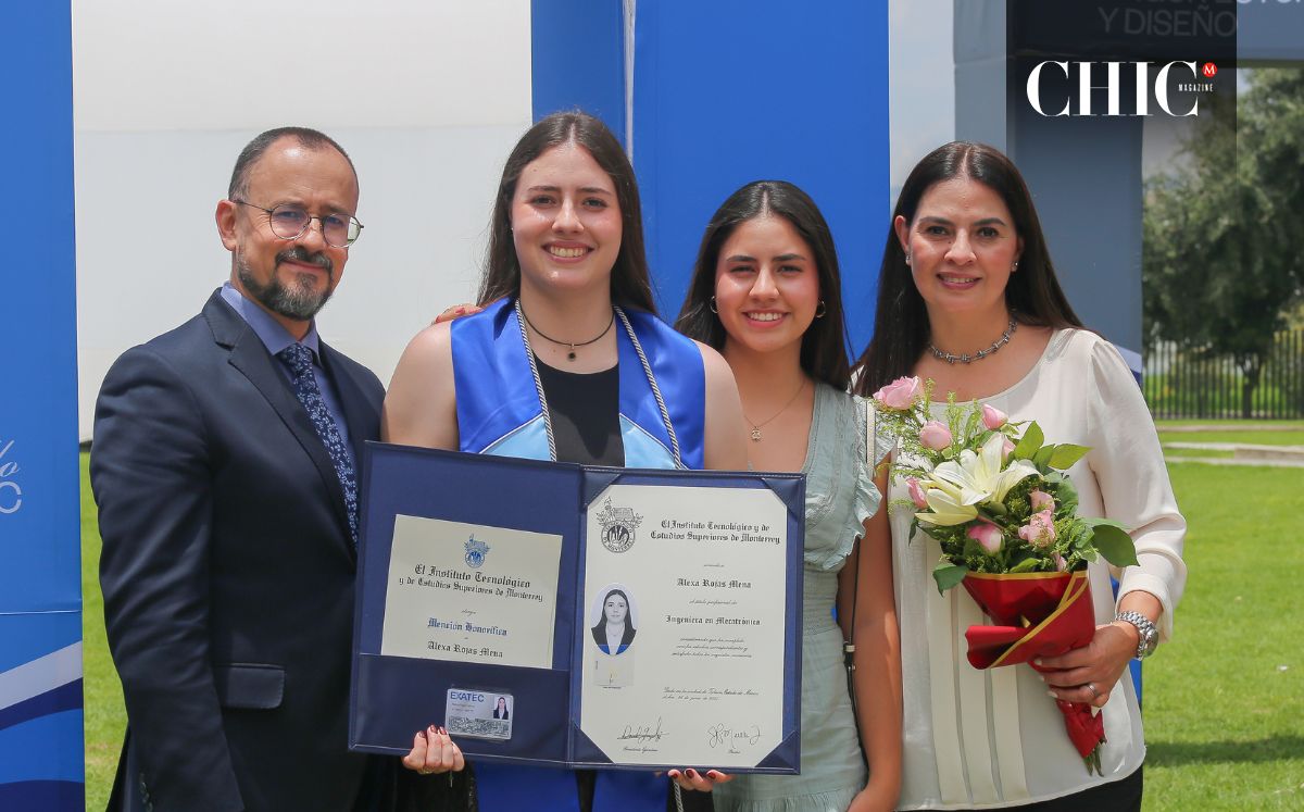 Gerardo Rojas, Alexa Rojas, Rosario Mena y Sofía Rojas (Foto: Edgar Segura)