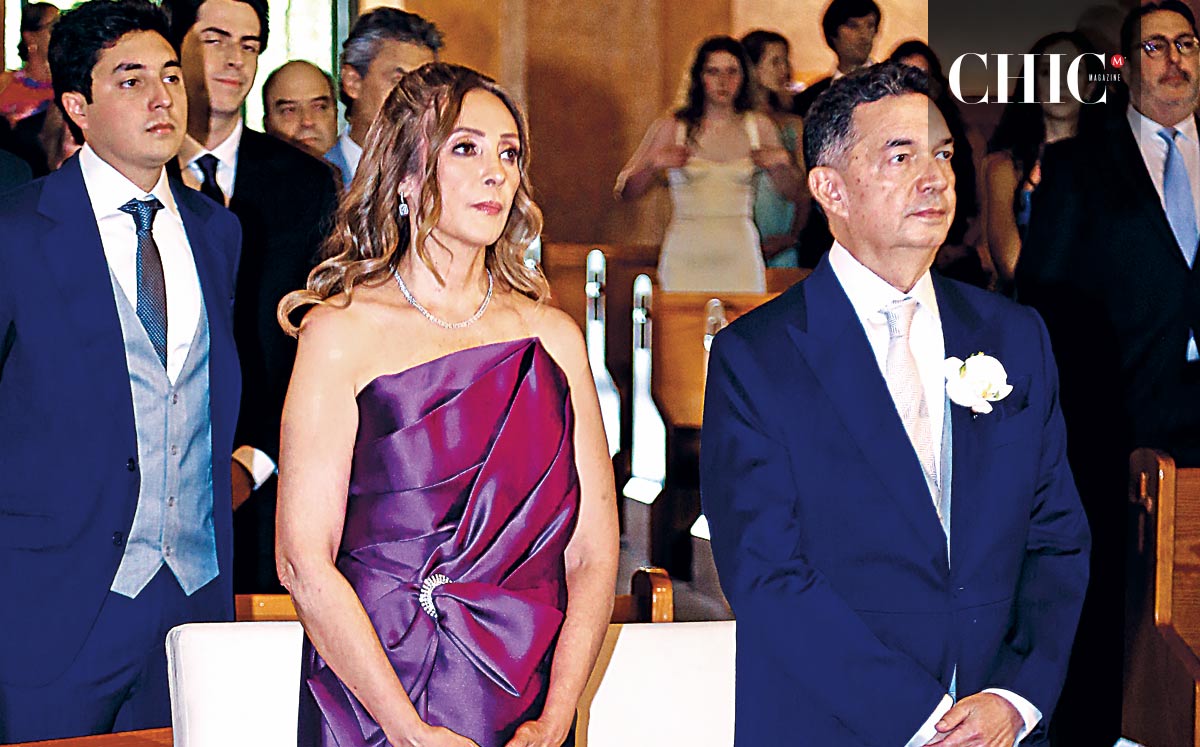 Papás de la novia. Rosa María Venegas de Acosta y Miguel Ángel Acosta
