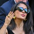 Salma Hayek con los mismos zapatos en 2011 (Getty Images)