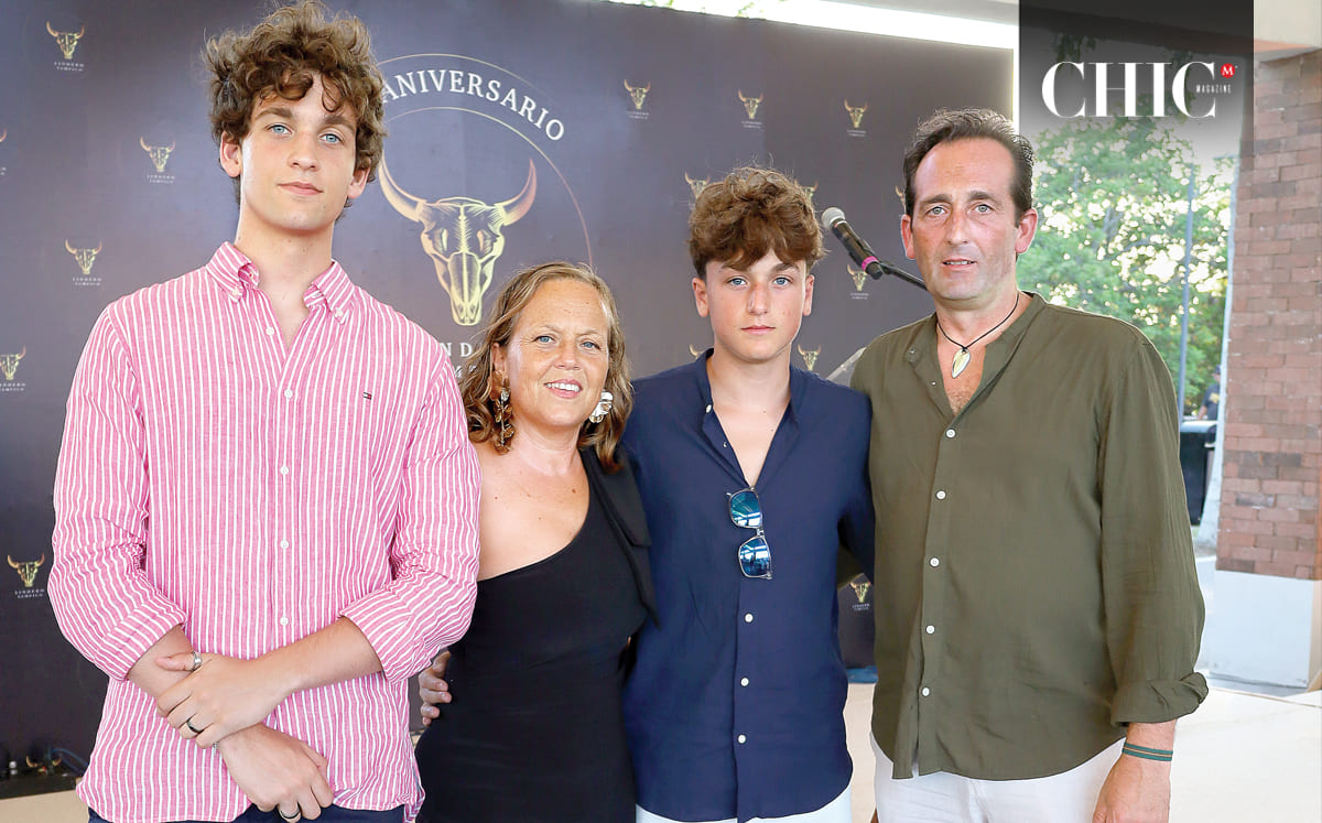 Hugo Taboada, Mónica Figueiredo, André Taboada y Manuel Taboada
