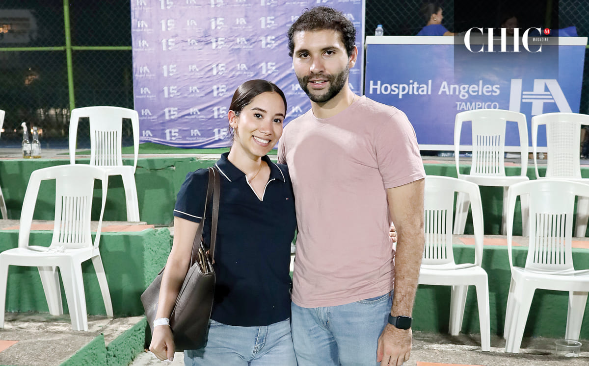 Maythe Segura y Eduardo Santana en el Racquet Club Tampico