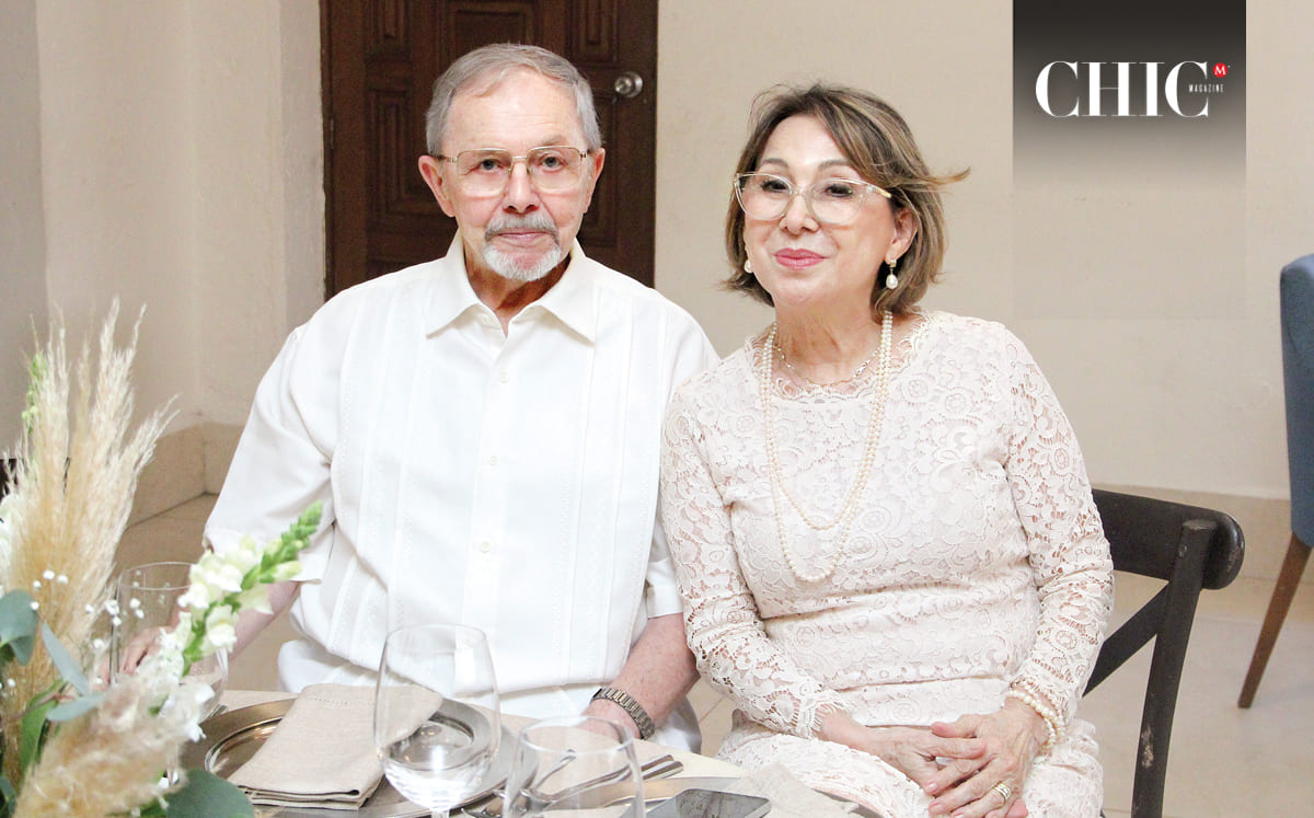 Gerd Hertz y Maricarmen De Hertz, acompañaron a Don Nicanor en su celebración