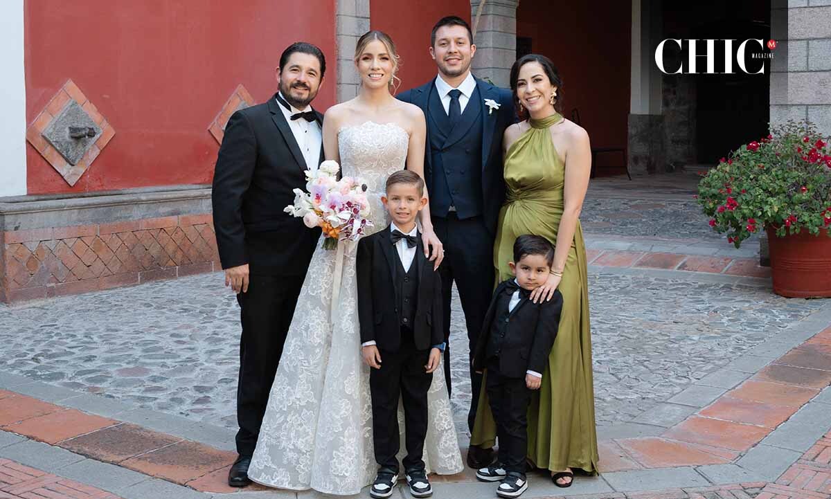 Arturo Sen, Andrea Sen, Gabriel Sen, Abraham Fernández, Leonel Sen y Cecilia Morales