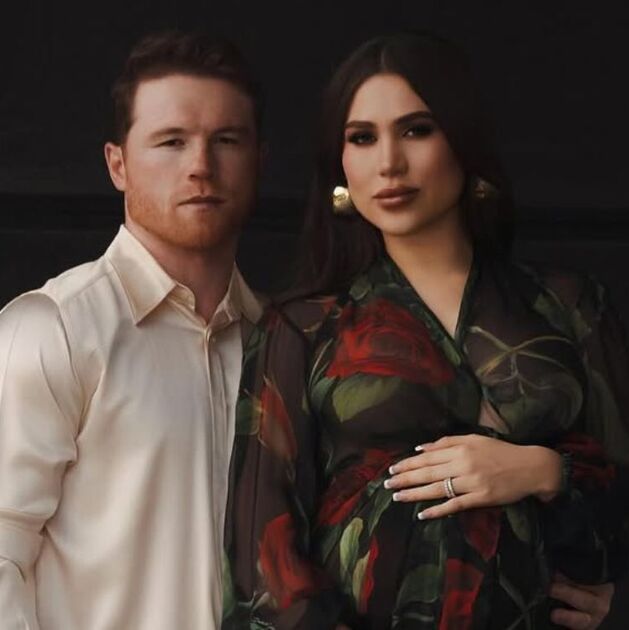 Fernanda Gómez y Canelo Álvarez anuncian el nacimiento de su segunda hija con esta tierna fotografía (Instagram)