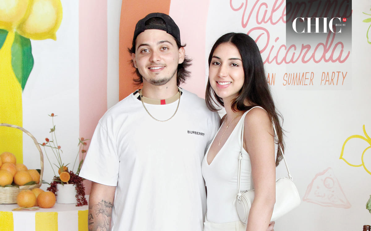 Aron Velázquez y Camila De La Llata llegaron puntuales a la celebración