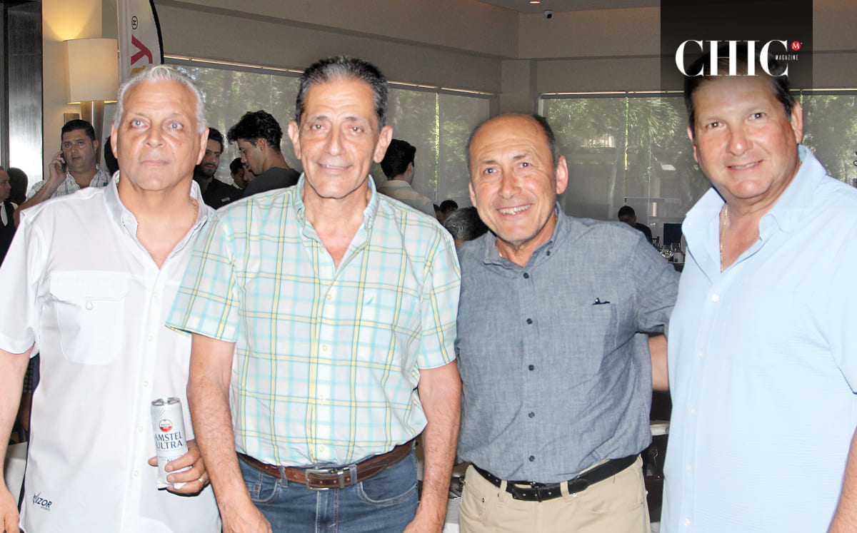 Gerardo Moses, Charin Abdo, Ricardo Corripio y Sergio García entusiasmados por su participación en el torneo
