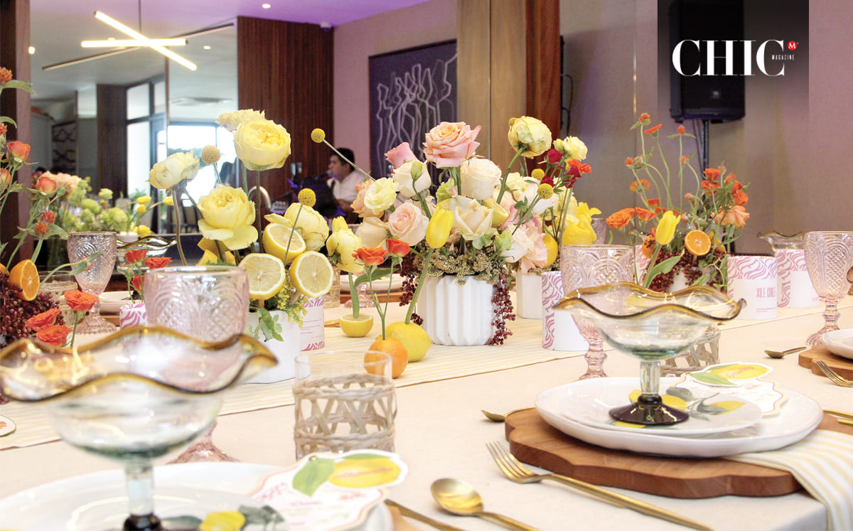 Opciones para Eventos sorprendió a Valentina con una decoración que combinó detalles florales y frutas de temporada.