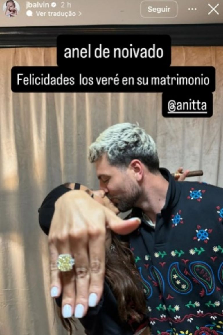 Anitta y su anillo de compromiso (Instagram)