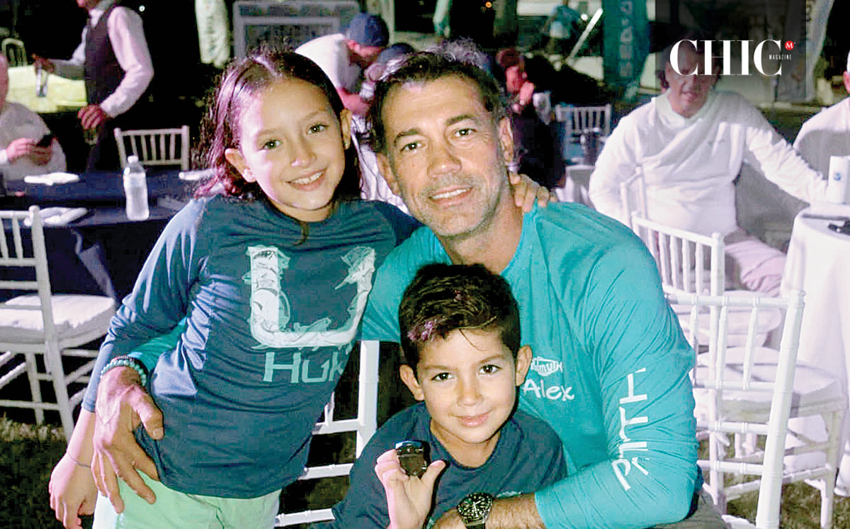 Luciana Delsol, Alejandro Delsol y Alejandro Delsol disfrutaron la competencia en familia