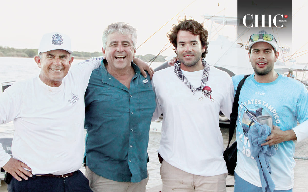 Jorge Arias, Pepe Salazar, Andrés Arias y Alex Morris