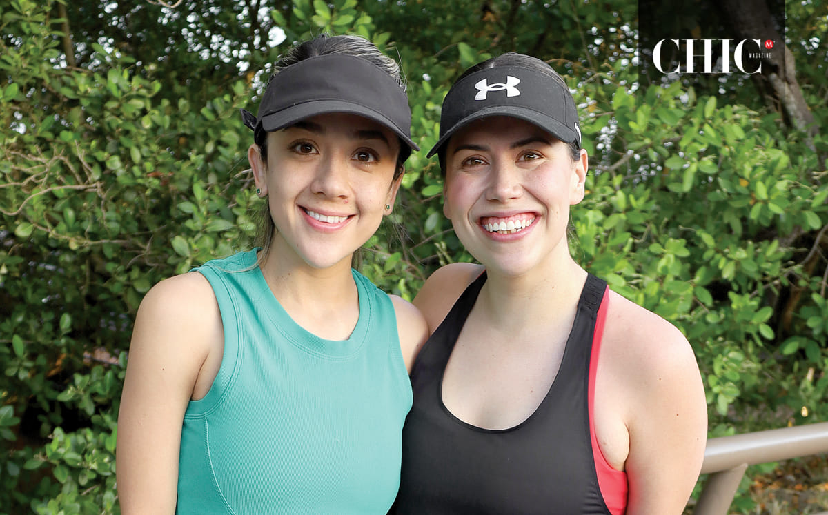 Mariana Meza y Luisa Arroyo se sumaron al deporte con causa