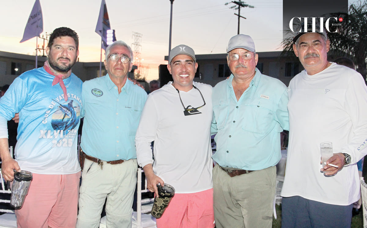 Modesto Hernández, Rodrigo Pérez, Daniel Tamez, Humberto Sosa y Alberto Garmendia