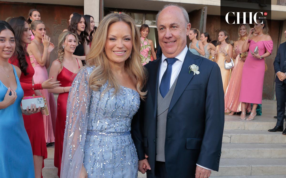 Papás de la novia. Mamelú Herrera de Sada y Benjamín Sada