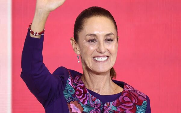 Vestido de Claudia Sheinbaum en su toma de protesta como presidenta (Foto: Getty)