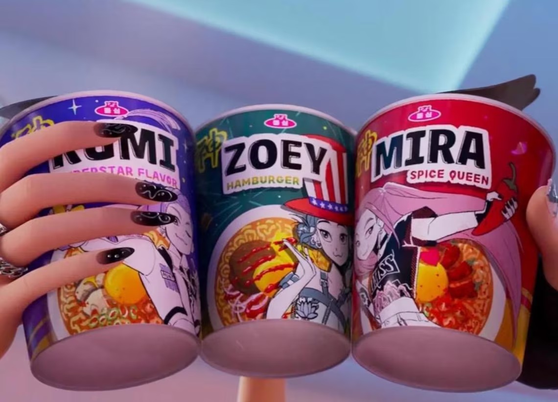 Así es el ramen de HUNTR/X de “KPop Demon Hunters” (Foto: Netflix)
