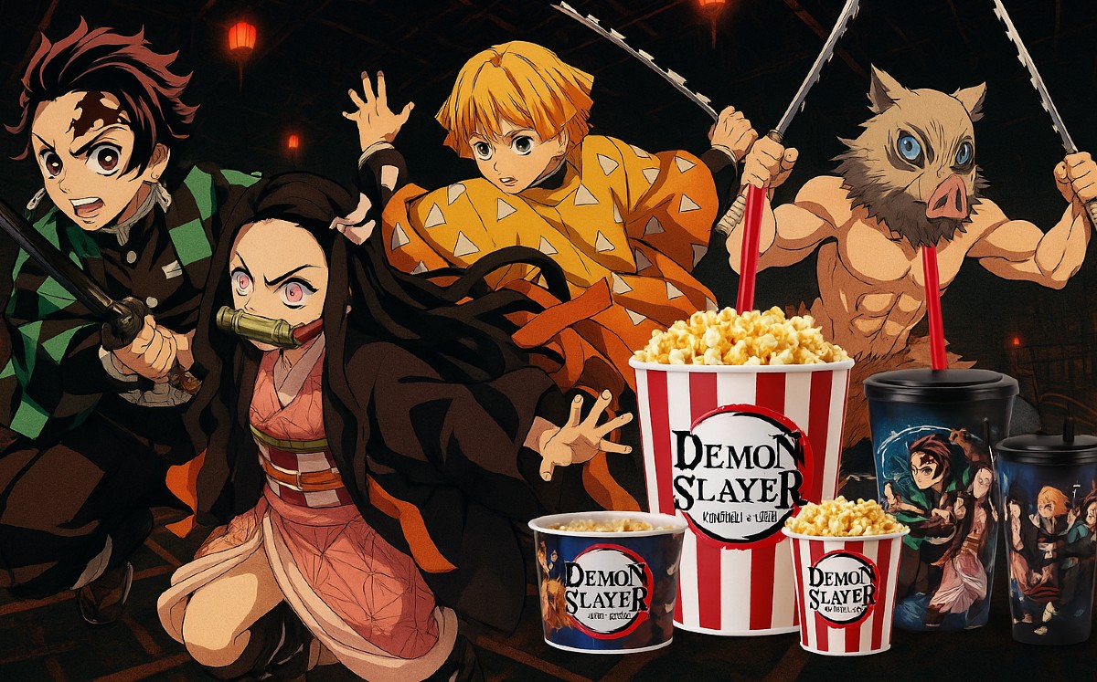 Coleccionables de "Demon Slayer: Castillo Infinito" en Cinépolis y Cinemex (Foto: Sora)