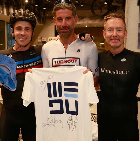Francisco Martín, George Hincapie y Jorge Escamez