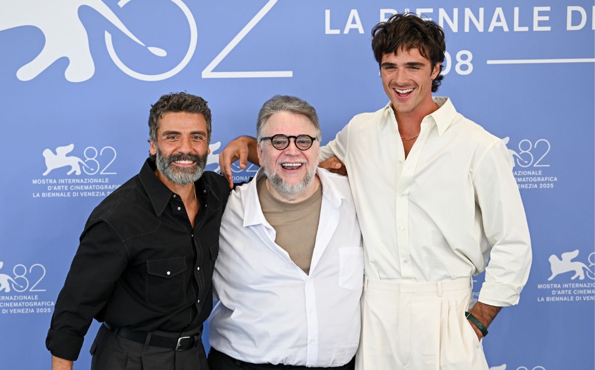 Guillermo del Toro en la presentación de "Frankestein" (Getty Images)