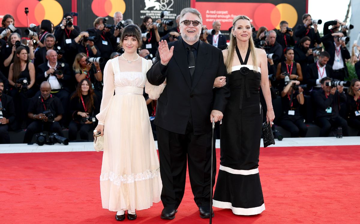 La hija de Guillermo del Toro impactó en la Mostra de Venecia durante la presentación de “Frankenstein” (Getty Images)