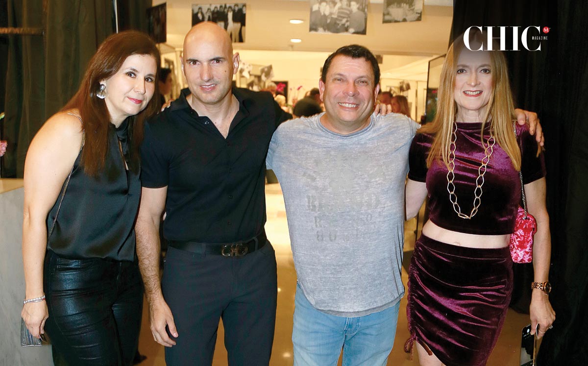 Consuelo Lankenau de Aguirre, Álvaro Aguirre Jimmy Colyer y Katia Tassinari de Colyer
