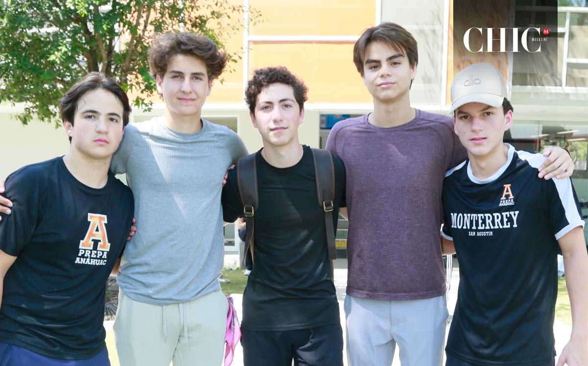 Marcelo Valle, Nicolás Fernández, Gabriel Lorenzen, Gonzalo Muñoz y Gonzalo Huerta