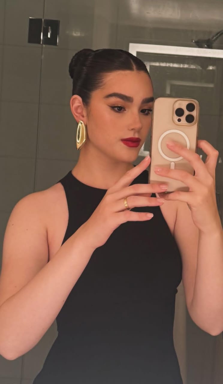 Look de Emily Álvarez en la pelea de Canelo (X)