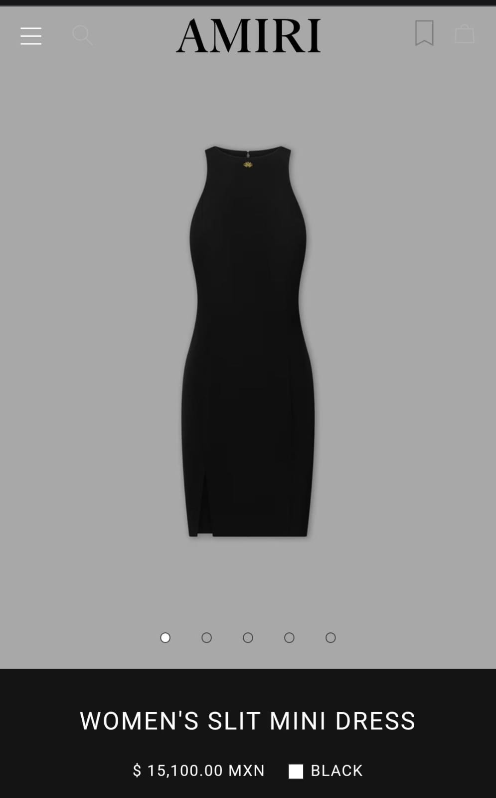 Precio del vestido de Emily Álvarez (Amiri)