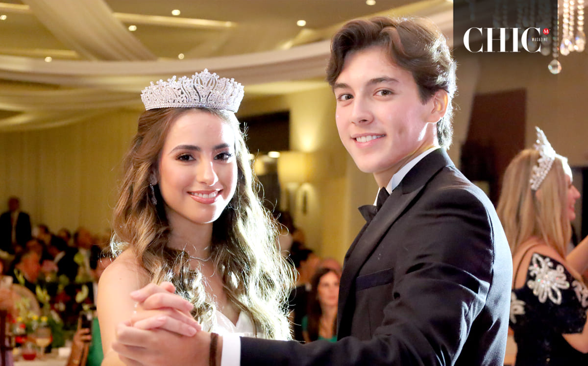 María Andrea Rábago en el momento del vals
