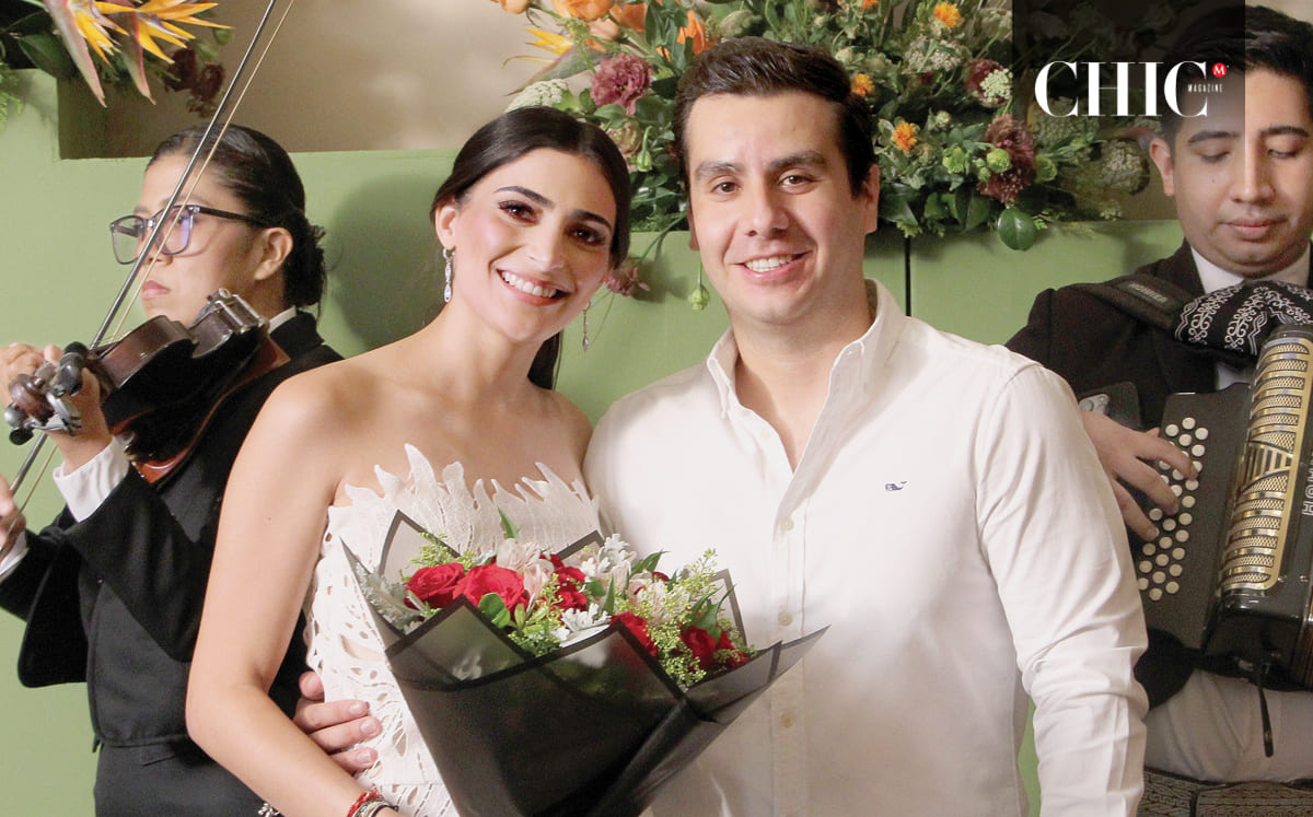Daniela Madero junto a Edgar Argueta