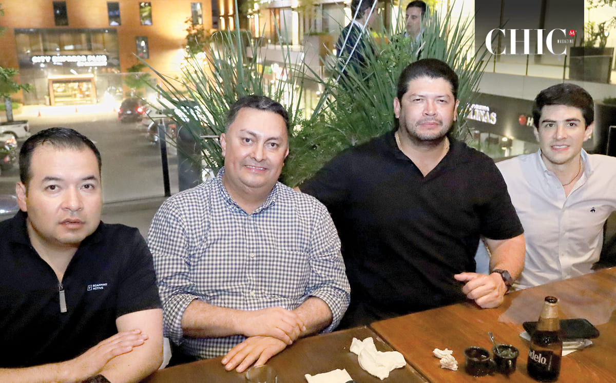 Manuel De Jesús Ríos, César Saltijeral, Jorge Rosales y Jorge Delgado