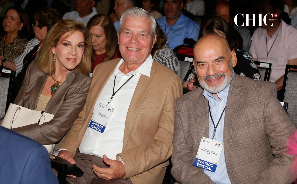 Mina Villarreal de Gustafson, Eric Gustafson y Alberto Villarreal