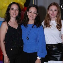 Bibis Gutiérrez, Valeria Guerra y Brenda Reed de Gutiérrez. Fotos: Roberto Alvarado