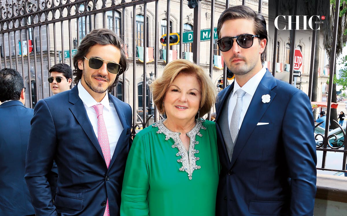 José Sassón, Tere Zorrilla de Garza y Juan Garza De León